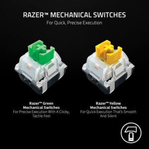 Razer Blackwidow v3 Mini HyperSpeed Mechanical Gaming Keyboard - Yellow Switch - Phantom Edition - Black
