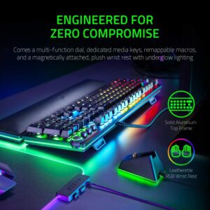 Razer Huntsman Elite Opto-Mechanical Keyboard - Purple ClickySwitches