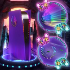 Sikemay PS5 Standard RGB Faceplate with Cooling Vent - Purple