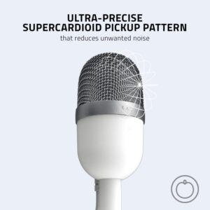 Razer Seiren Mini USB Microphone - Mercury White