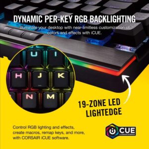 Corsair K95 RGB Platinum Mechanical Gaming Keyboard - Cherry MX Speed Switches - Black