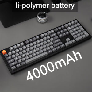 Keychron K10 Max RGB QMK Wirelss Mechanical Keybaord - Hot-Swappable Super Red Switch - Black