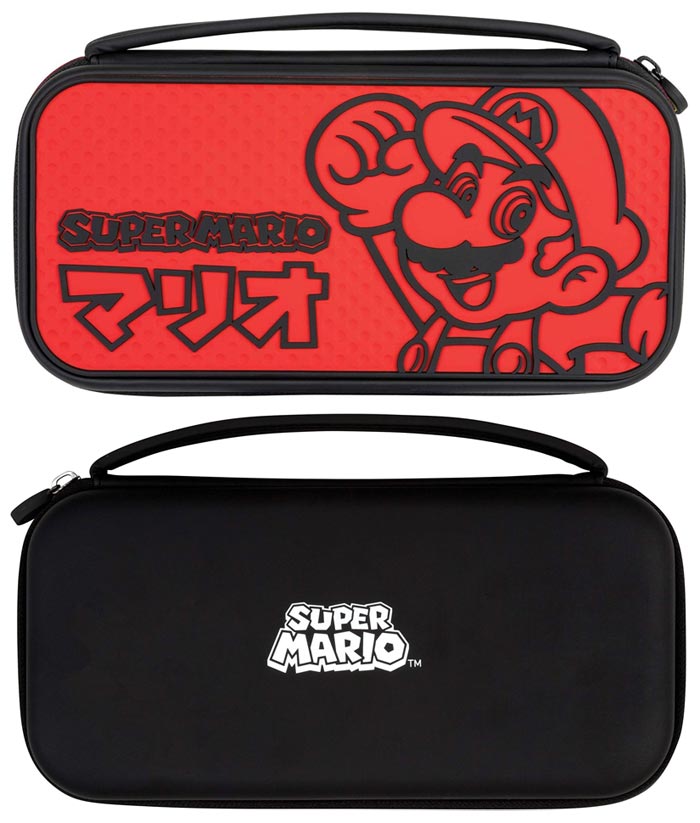 Nintendo Switch Carrying Case Super Mario Kana front and back