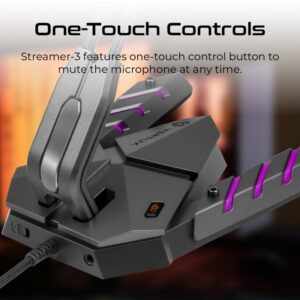 Vertux Streamer-3 Microphone - Black