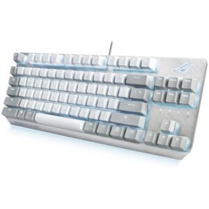 Asus ROG Strix Scope NX TKL Mechanical Gaming Keyboard - ROG NX Red Switch - Moonlight Whtie
