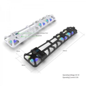 Dobe Cooling Fan RGB for New P-5 - White